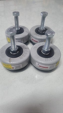 ANTIVIBRATORIO PARAFUSO 3/8 200kg (JOGO COM 4 PEÇAS)