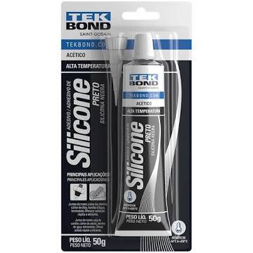 Silicone Acético Alta Temperatura Preto