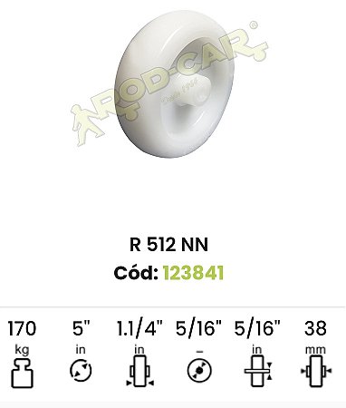 Roda para rodízio 512 nn