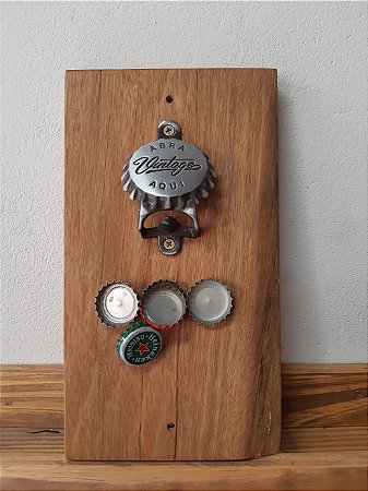 Abridor Magnético de Garrafas Tampinha Vintage