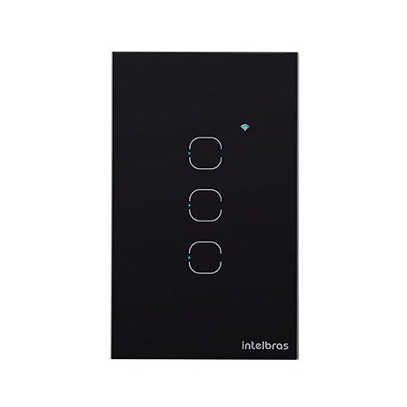 INTERRUPTOR SMART WI-FI TOUCH 3 PRETO EWS 1003