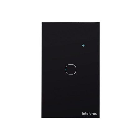 INTERRUPTOR INTELIGENTE TOUCH WI-FI 1 TECLA PRETO EWS 1001 4850014