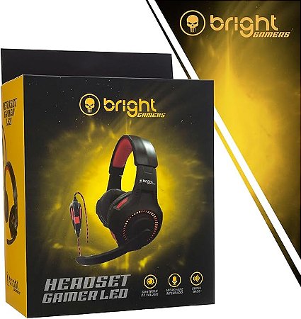 Headset Gamer Vermelho - Bright