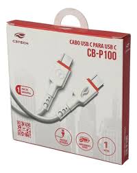 Cabo USB-C Para USB-C CB-P100 - C3TECH