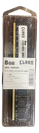 MEMORIA RAM PC DDR3 8GB 1600mhz 8C UNITARIO - CLANM