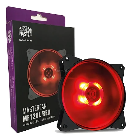 Cooler Fan MF120L Red MASTERFAN - COOLER MASTER