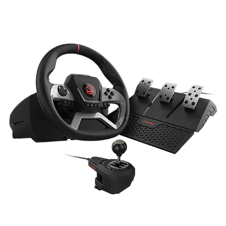 VOLANTE PCYES W270 PARA PC, XBOX E PLAYSTATION, FORCE FEEDBACK, PEDAIS E CAMBIO - W270