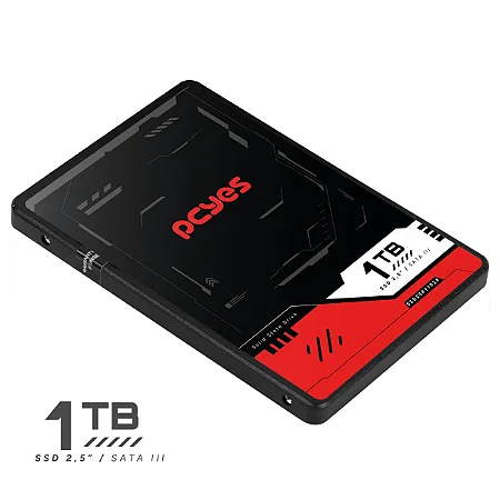 SSD PCYES PY1024 1TB SATA III 2,5 LEITURA 550MB GRAVAÇÃO 500MB/S - SSD25PY1024