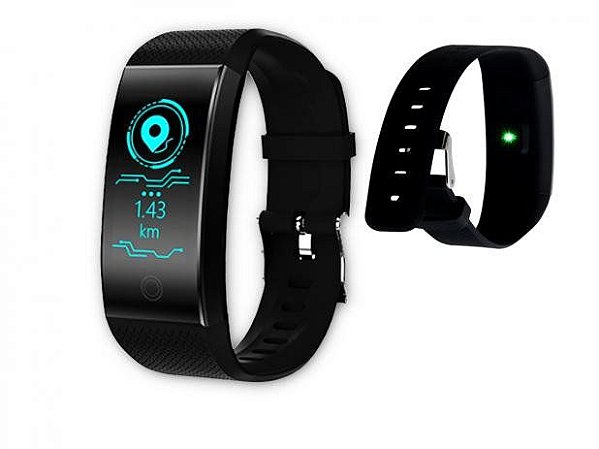 Pulseira Inteligente Relógio Bluetooth OEX Ps200 Preto