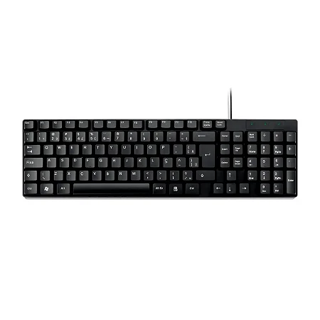 TECLADO USB (PRETO) (SLIM) (GOLDENTEC/TCN)