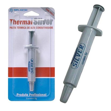 Pasta Térmica Thermal Silver Seringa 5G - Implastec
