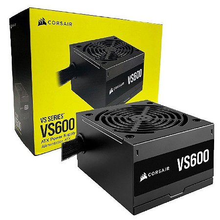 Fonte VS600 600W 80 Plus - CP-9020224-BR - Corsair