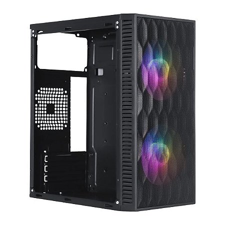 GABINETE GAMER VINIK WAVE PRETO LATERAL ACRILICO - GGWACBK