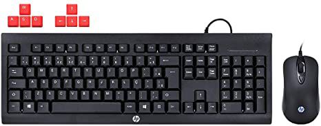 Kit Gamer - Teclado ABNT2 + Mouse - KM100 - HP