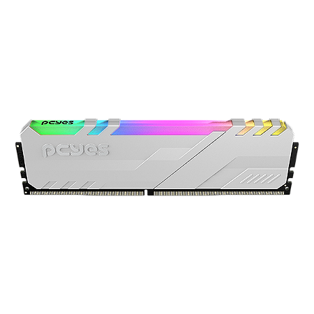 MEMORIA GAMER PCYES UDIMM 8GB DDR4 3200MHZ WHITE COM RGB - PM083200D4WR