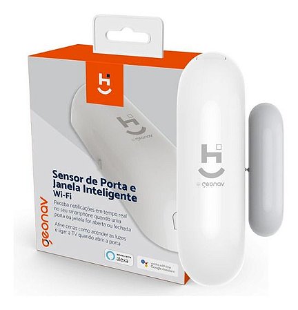 Sensor Porta e janela Hissdw Home Intelligence Branco - Geonav
