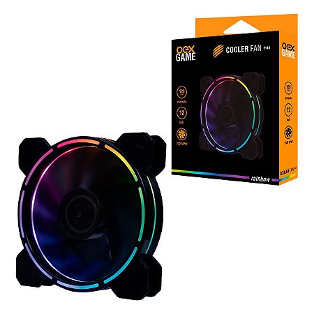 Cooler Fan F40 12mm Led Rainbow Rgb - Oex