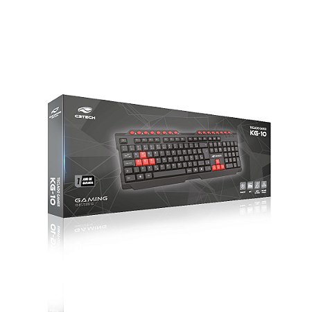 Teclado Game USB KG-10V2BK C3Tech