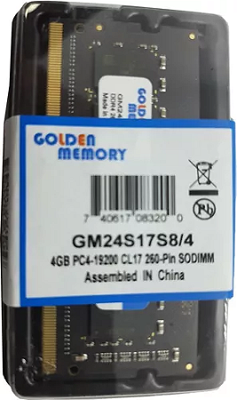 Memoria Note DDR4 4GB 2400 Golden Memory