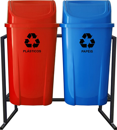 Estrutura para Conjunto Lixeira Basculante 60L