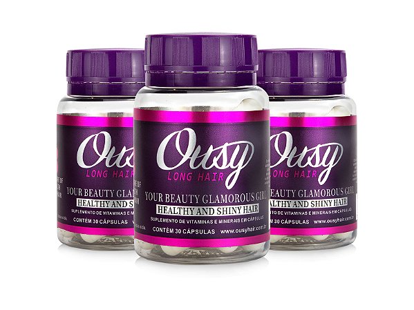 Ousy Hair Crescimento Cabelo-tratamento 90 Dias- 90 Capsulas