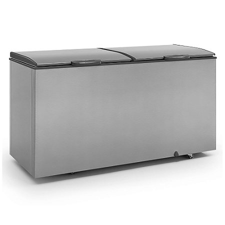 Freezer Horizontal GHBS-510TI Tipo Inox 2 Portas Gelopar