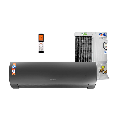 Ar Condicionado Gree Split Hi-Wall G-Diamond Auto Inverter 12.000 BTU/h - Cinza