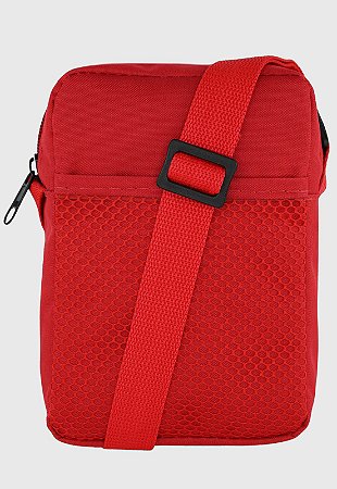 Shoulder Bag Bolsa Transversal Básica de Nylon Vermelha B065
