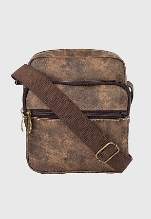 Shoulder Bag Bolsa Transversal Pequena Marrom A005