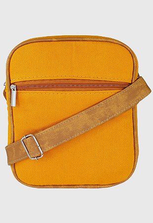 Shoulder Bag Bolsa Transversal Jeans Pequena Amarela L084