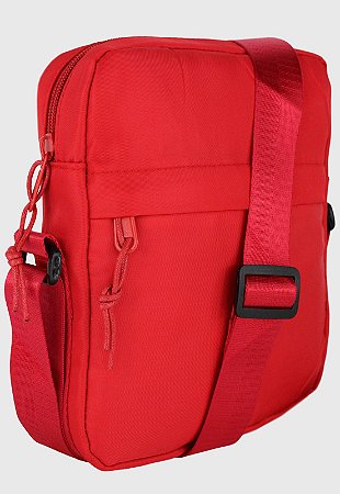 Shoulder Bag Bolsa Transversal Pequena de Nylon Vermelha B034