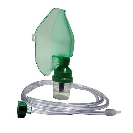 Conjunto de Nebulização Adulto 1,60M C/Máscara Adulto Conector Verde - Daru