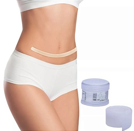 Fita Adesiva de Gel 35cm x 3cm Para Cicatrizes e Queloides - Siliforma