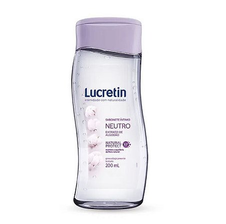 Sabonete Líquido Íntimo Lucretin 200ml Neutro - Lucretin