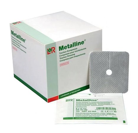 Curativo Metalline Para Traqueostomia 6cm x 7cm Unidade  - Lohmann & Rauscher