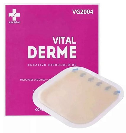 Curativo Hidrocóloide Extra Fino 10 x 10cm Caixa C/10 Unidades - Vital Derme