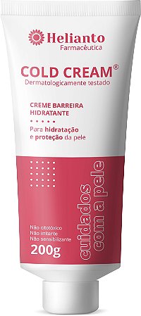Creme Barreira Hidratante Protetora de Pele Cold Cream 200g - Helianto