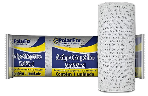 Atadura Gessada 10cm x 3 Metros Para Estética e Gessoterapia Unidade - Polar Fix