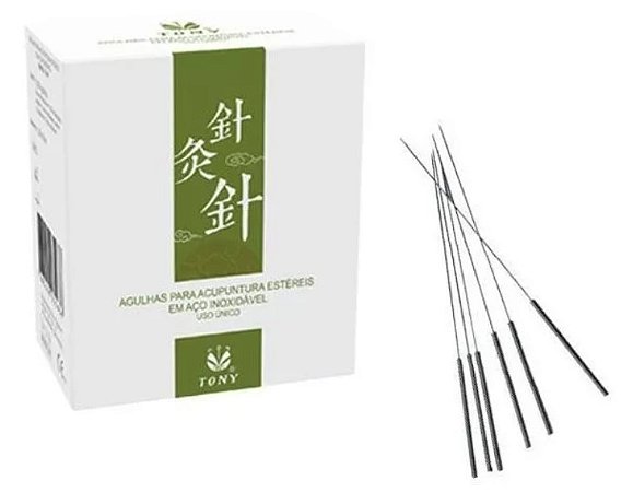Agulhas para Acupuntura 0,25x30mm Caixa C/500 Unidades - Tony