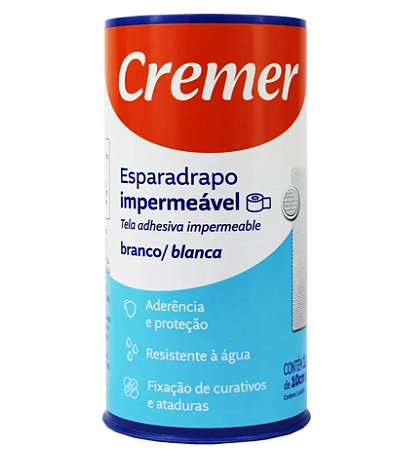 Esparadrapo 10x4,5m Impermeável Branco Unidade - Cremer