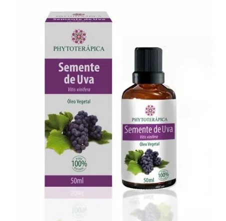 Óleo Vegetal de Semente de Uva 100% Puro 50ml -Phytoterápica