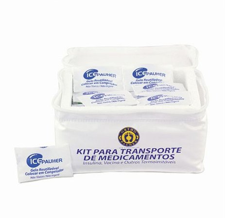 Kit Caixa Isopor Transporte Insulina Remédios - Ortho Pauher