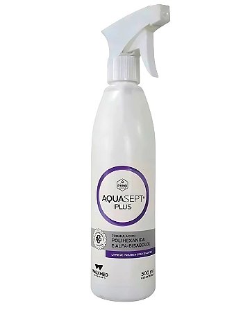 Aquasept Plus Solução Polihexanida PHMB Spray 500ml - Walkmed