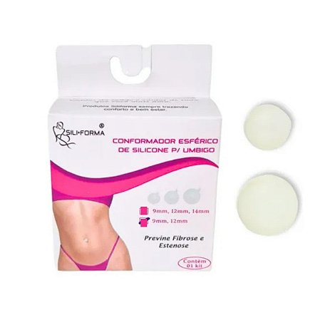 Conformador Para Umbigo Esférico 9mmx12mm 2 Unidades - Siliforma