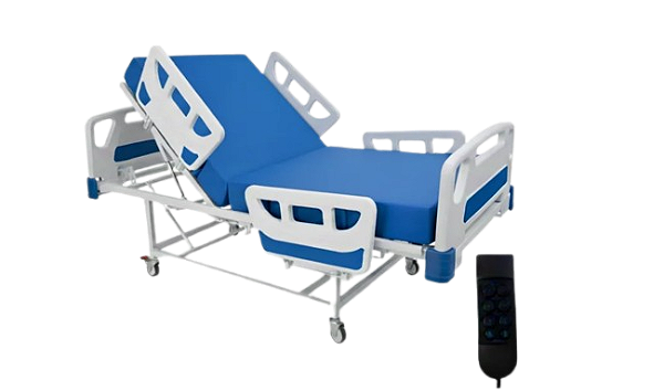 Cama Hospitalar Fowler Motorizada Com Elevação de Altura + Colchão D-28 S-8097-C - Salutem
