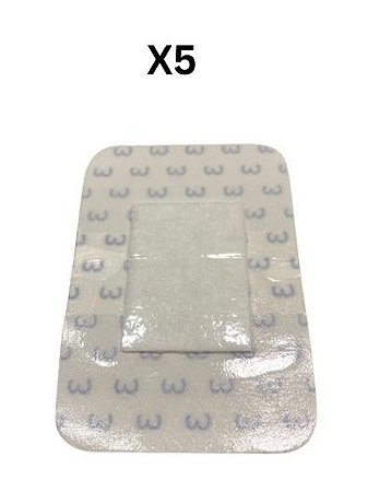 Kit C/5 Curativos 5cm x 7,2cm Com Almofada Absorvente - Skinupper