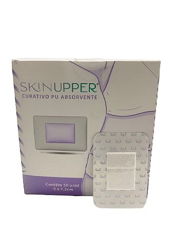 Curativo 5cm x 7,2cm Com Almofada Absorvente Caixa C/50 Unidades - Skinupper