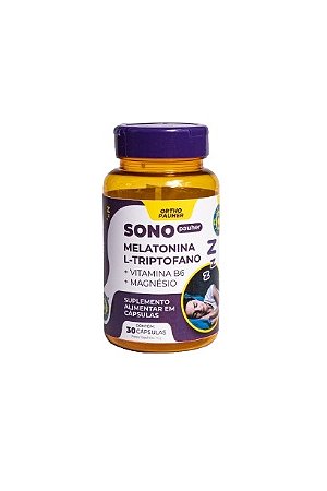Suplemento Sono Pauher Melatonina + L-Triptofano 30 Cápsulas - Ortho Pauher