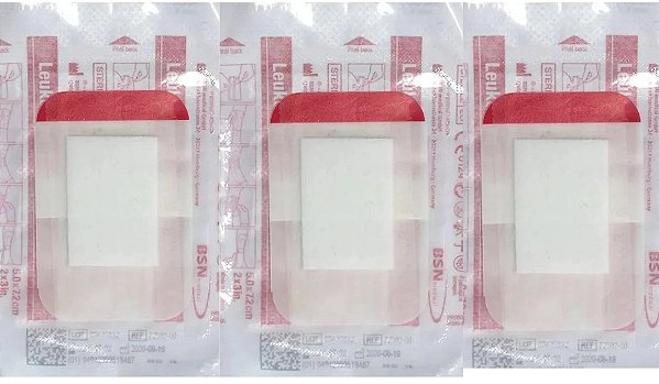Kit C/3 Curativos Leukomed T Plus 5cm X 7,2cm - BSN Medical