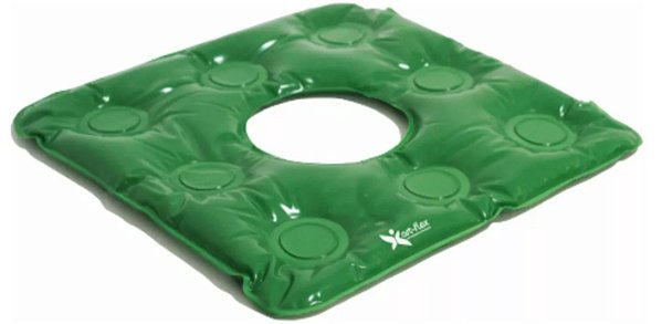 Almofada de Gel Quadrada Com Orifício Até 130kg - Artflex